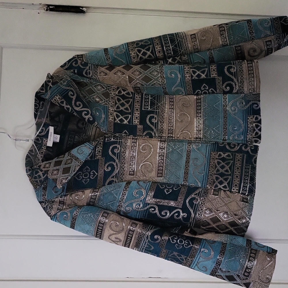 Vintage Dressbarn Woman Zip Up Jacket Size 1X